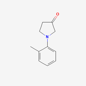 molecular formula C11H13NO B11817906 1-(o-Tolyl)pyrrolidin-3-one 