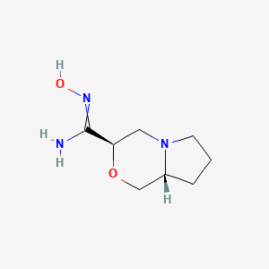 (3R,8aR)-N'-hydroxy-3,4,6,7,8,8a-hexahydro-1H-pyrrolo[2,1-c][1,4]oxazine-3-carboximidamide