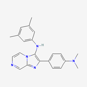 2-[4-(dimethylamino)phenyl]-N-(3,5-dimethylphenyl)imidazo[1,2-a]pyrazin-3-amine