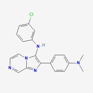 N-(3-chlorophenyl)-2-[4-(dimethylamino)phenyl]imidazo[1,2-a]pyrazin-3-amine