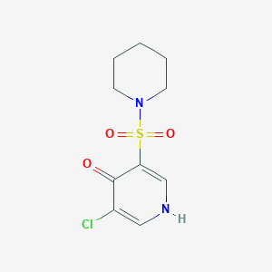 3-Chloro-5-(piperidin-1-ylsulfonyl)pyridin-4-ol