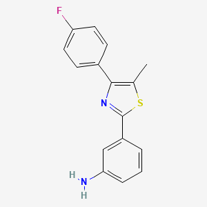 3-(4-(4-Fluorophenyl)-5-methylthiazol-2-yl)aniline