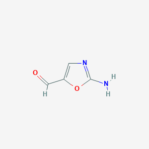 molecular formula C4H4N2O2 B11818038 2-Aminooxazole-5-carbaldehyde 