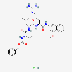 molecular formula C36H50ClN7O6 B1181804 Z-Val-Leu-Arg-4MbetaNA . HCl CAS No. 105317-35-9