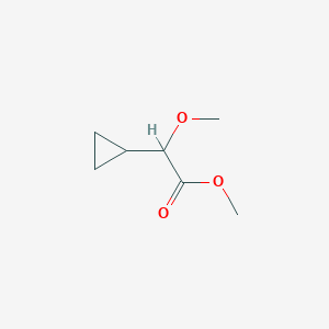 molecular formula C7H12O3 B11818056 Methyl 2-cyclopropyl-2-methoxyacetate CAS No. 1484686-43-2