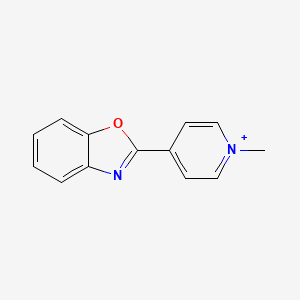 molecular formula C13H11N2O+ B1181807 4-(1,3-Benzoxazol-2-yl)-1-methylpyridinium 