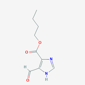 molecular formula C9H12N2O3 B11818082 butyl 5-formyl-1H-imidazole-4-carboxylate 