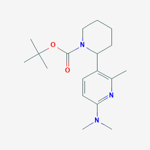 tert-Butyl 2-(6-(dimethylamino)-2-methylpyridin-3-yl)piperidine-1-carboxylate