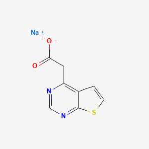 Sodium 2-{thieno[2,3-d]pyrimidin-4-yl}acetate