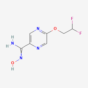 5-(2,2-difluoroethoxy)-N'-hydroxypyrazine-2-carboximidamide