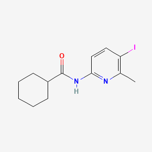 molecular formula C13H17IN2O B1181811 N-(5-iodo-6-methylpyridin-2-yl)cyclohexanecarboxamide 