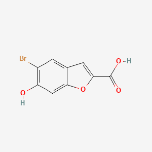 5-Bromo-6-hydroxybenzofuran-2-carboxylic acid