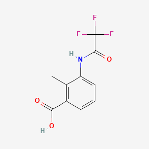 molecular formula C10H8F3NO3 B1181814 2-Methyl-3-[(trifluoroacetyl)amino]benzoic acid 