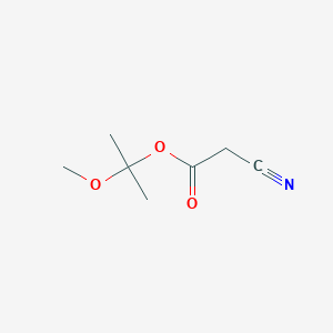 molecular formula C7H11NO3 B11818156 2-Methoxypropan-2-yl 2-cyanoacetate 