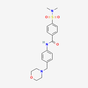 4-[(dimethylamino)sulfonyl]-N-[4-(4-morpholinylmethyl)phenyl]benzamide