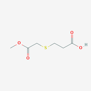 molecular formula C6H10O4S B11818208 3-[(2-Methoxy-2-oxoethyl)sulfanyl]propanoic acid 