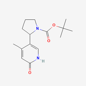 molecular formula C15H22N2O3 B11818219 tert-Butyl 2-(6-hydroxy-4-methylpyridin-3-yl)pyrrolidine-1-carboxylate 