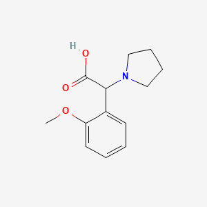 2-(2-Methoxyphenyl)-2-(pyrrolidin-1-yl)acetic acid