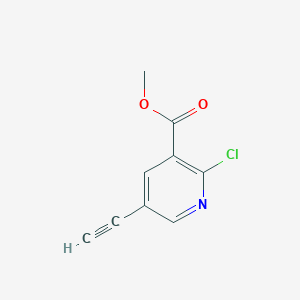 Methyl 2-chloro-5-ethynylnicotinate