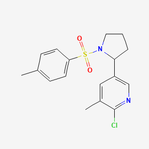 2-Chloro-3-methyl-5-(1-tosylpyrrolidin-2-yl)pyridine