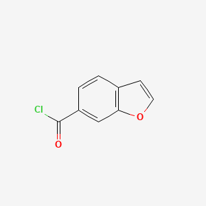 molecular formula C9H5ClO2 B11818337 Benzofuran-6-carbonyl chloride CAS No. 1156547-55-5