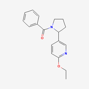 (2-(6-Ethoxypyridin-3-yl)pyrrolidin-1-yl)(phenyl)methanone