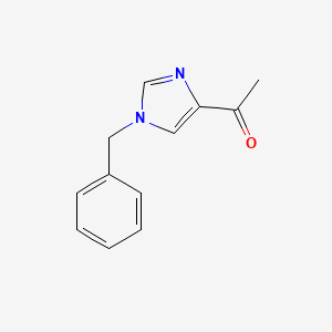 molecular formula C12H12N2O B11818406 1-(1-Benzyl-1H-imidazol-4-yl)ethanone 