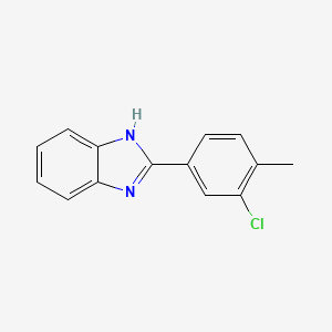 molecular formula C14H11ClN2 B1181841 2-(3-chloro-4-methylphenyl)-1H-benzimidazole 