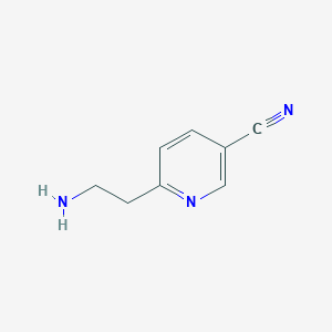 molecular formula C8H9N3 B11818448 6-(2-Aminoethyl)nicotinonitrile CAS No. 1060804-13-8