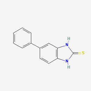 molecular formula C13H10N2S B11818492 5-Phenyl-1H-benzo[d]imidazole-2-thiol 