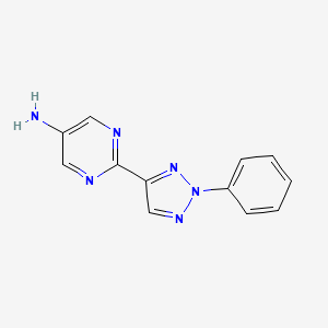 2-(2-Phenyl-2H-1,2,3-triazol-4-yl)pyrimidin-5-amine