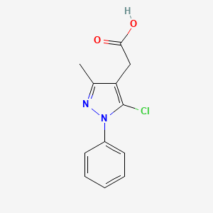 2-(5-Chloro-3-methyl-1-phenyl-1H-pyrazol-4-yl)acetic acid