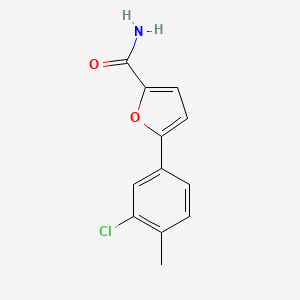 molecular formula C12H10ClNO2 B1181850 5-(3-Chloro-4-methylphenyl)furan-2-carboxamide 