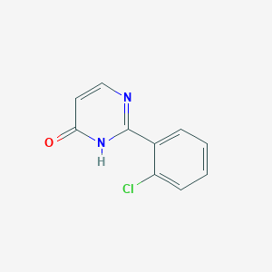 molecular formula C10H7ClN2O B11818517 2-(2-Chlorophenyl)pyrimidin-4(3H)-one 