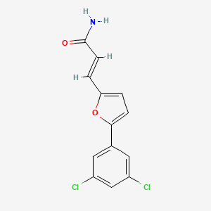 molecular formula C13H9Cl2NO2 B1181852 3-[5-(3,5-Dichlorophenyl)-2-furyl]acrylamide 