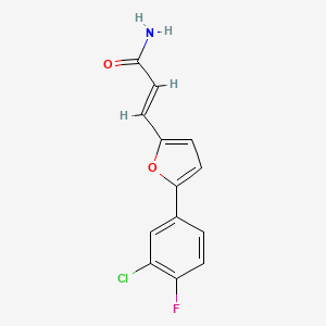 3-[5-(3-Chloro-4-fluorophenyl)-2-furyl]acrylamide