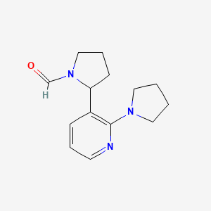 2-(2-(Pyrrolidin-1-yl)pyridin-3-yl)pyrrolidine-1-carbaldehyde