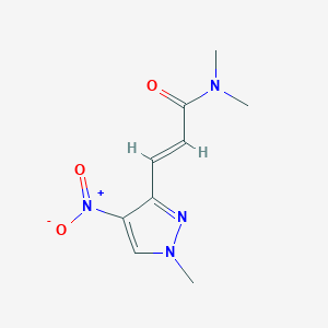 N,N-Dimethyl-3-(1-methyl-4-nitro-1H-pyrazol-3-yl)acrylamide