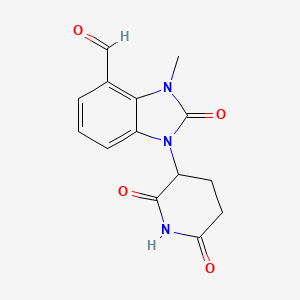 1-(2,6-Dioxopiperidin-3-yl)-3-methyl-2-oxo-2,3-dihydro-1h-benzo[d]imidazole-4-carbaldehyde