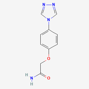 molecular formula C10H10N4O2 B1181864 2-[4-(4H-1,2,4-triazol-4-yl)phenoxy]acetamide 