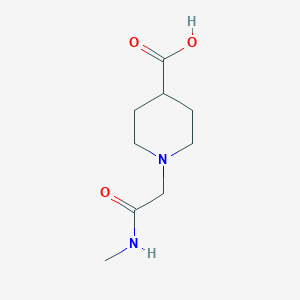 molecular formula C9H16N2O3 B11818657 1-(2-(Methylamino)-2-oxoethyl)piperidine-4-carboxylic acid 