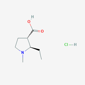 rac-(2R,3S)-2-ethyl-1-methylpyrrolidine-3-carboxylic acid hydrochloride