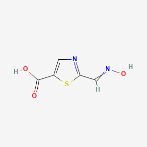 molecular formula C5H4N2O3S B11818695 2-(Hydroxyiminomethyl)-1,3-thiazole-5-carboxylic acid 