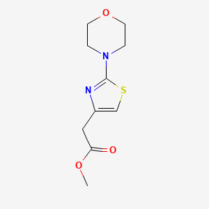 molecular formula C10H14N2O3S B11818722 Methyl 2-(2-morpholinothiazol-4-yl)acetate 