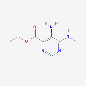 Ethyl 5-amino-6-(methylamino)pyrimidine-4-carboxylate