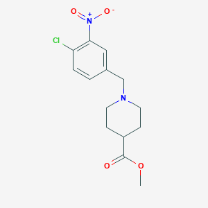 Methyl 1-(4-chloro-3-nitrobenzyl)piperidine-4-carboxylate