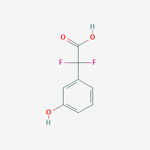 molecular formula C8H6F2O3 B11818837 2,2-Difluoro-2-(3-hydroxyphenyl)acetic acid 