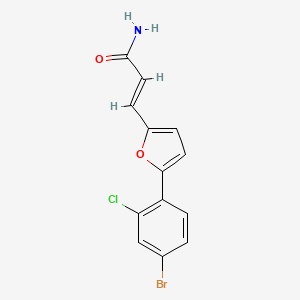 3-[5-(4-Bromo-2-chlorophenyl)-2-furyl]acrylamide