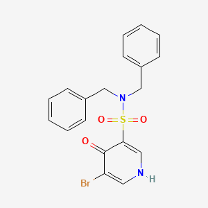 molecular formula C19H17BrN2O3S B11818851 N,N-Dibenzyl-5-bromo-4-hydroxypyridine-3-sulfonamide 