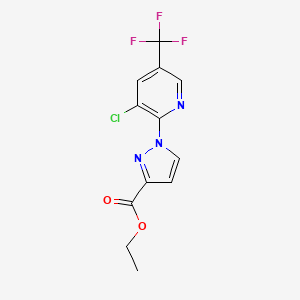 Ethyl 1-(3-chloro-5-(trifluoromethyl)pyridin-2-yl)-1H-pyrazole-3-carboxylate